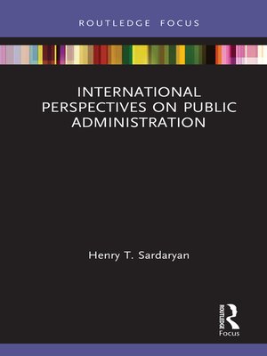 cover image of International Perspectives on Public Administration